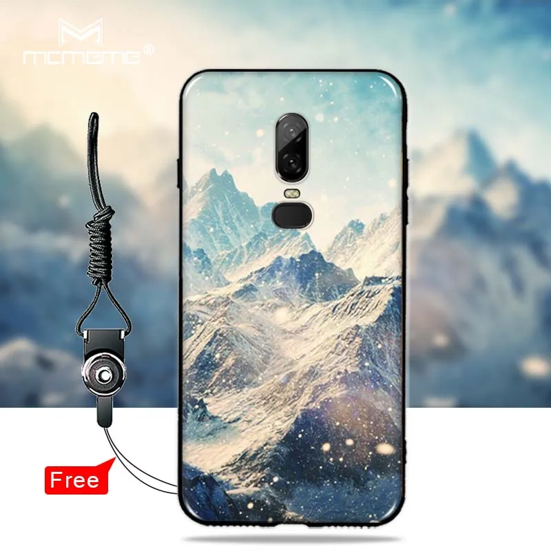 

NEW HOT Ultrathin Soft TPU For oneplus 6 Case cover 3D Painting fashion Cool Landscape Natural Scenery deer For oneplus 6 Case