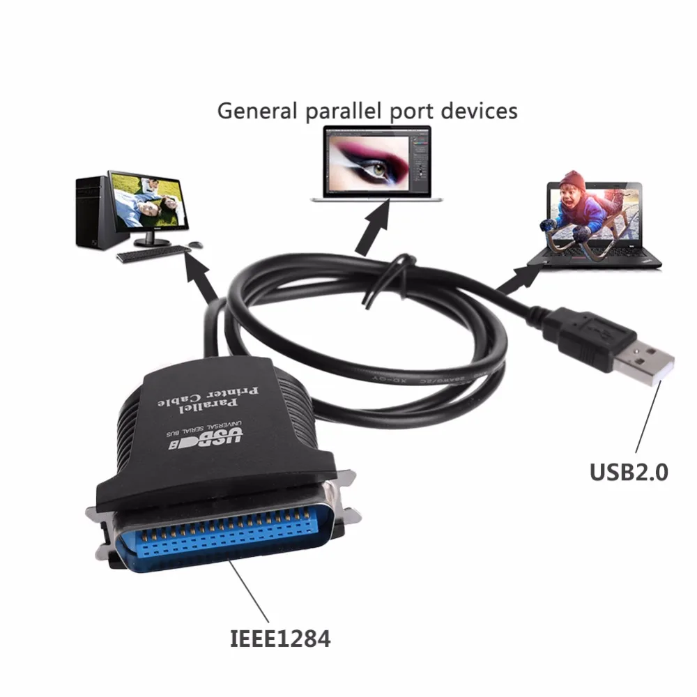 USB 2,0 до 36 Pin параллельный IEEE 1284 Принтер адаптер провод шнур конвертер Кабель