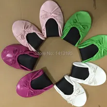 Складные балетки на плоской подошве для гостей для свадебного торжества; различные цвета