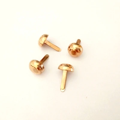 C4 12mm 50PCS 50 шт 4 цвета Brads для скрапбукинга DIY аксессуары фотоальбом рамки украшения-брадсы ручной работы украшения для скрапбукинга - Цвет: C4 12mm 50PCS