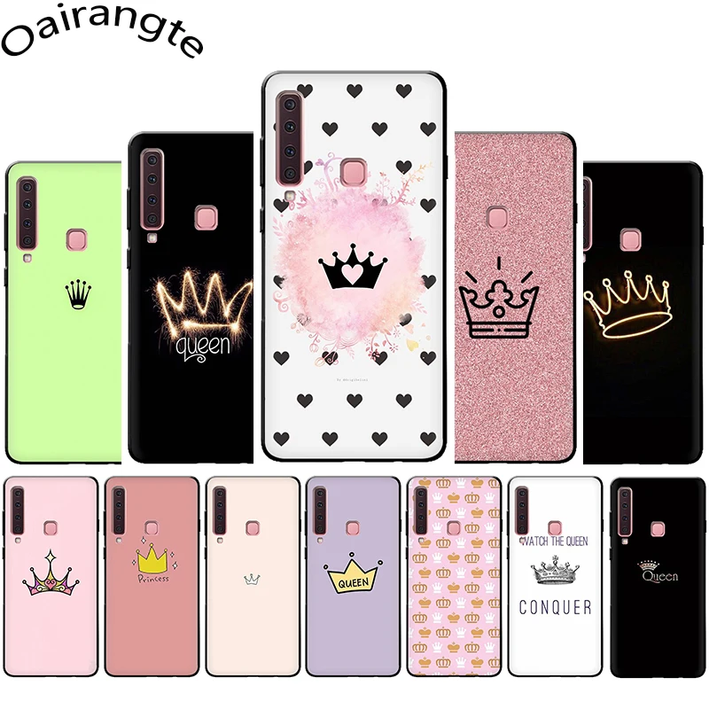 buy PRINCESS Queen crown king Soft Silicone Phone case for Samsung A3 A5 A6 Plus A7 A8 A9 A10s 20s 30s 40s 50s 60 70 J6