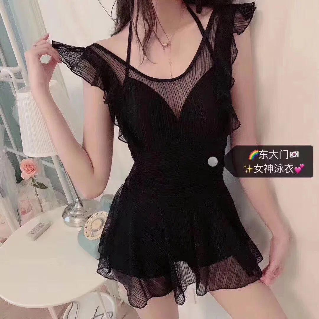 

Sexy korean women swimsuit Women Girls one-piece bikini girls Style Bikini Swimwear Uniform Queen sexy Lace bikini