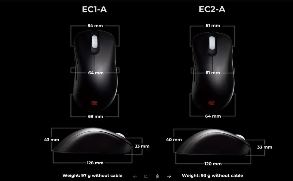 Игровая мышь ZOWIE GEAR, сенсор EC1/EC2 3360, версия DIVINA для