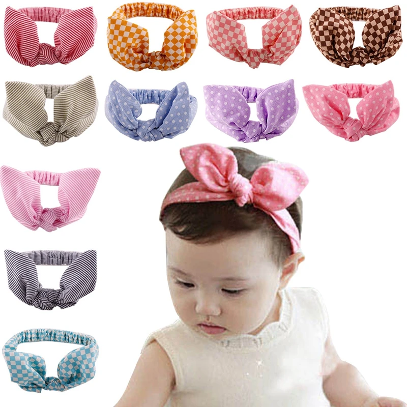 6pcs/lot New Baby Hair Accessories Baby Hair Band Girls Big Bow Headwrap Lovely Bowknot Children