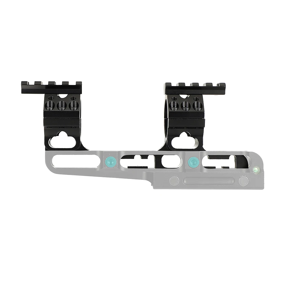 ohhunt Bi-direction 25.4mm 30mm Offset Adjustable Mount Hunting Rifle Scopes Rings with Bubble Level Top Picatinny Weaver Rail (4)
