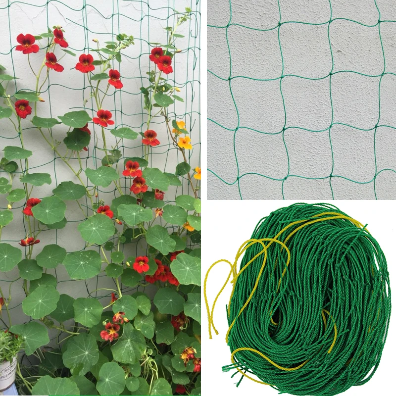 20pcs 0.8m*1.8m Garden Fence Nylon Net Climbing Frame Gardening Net