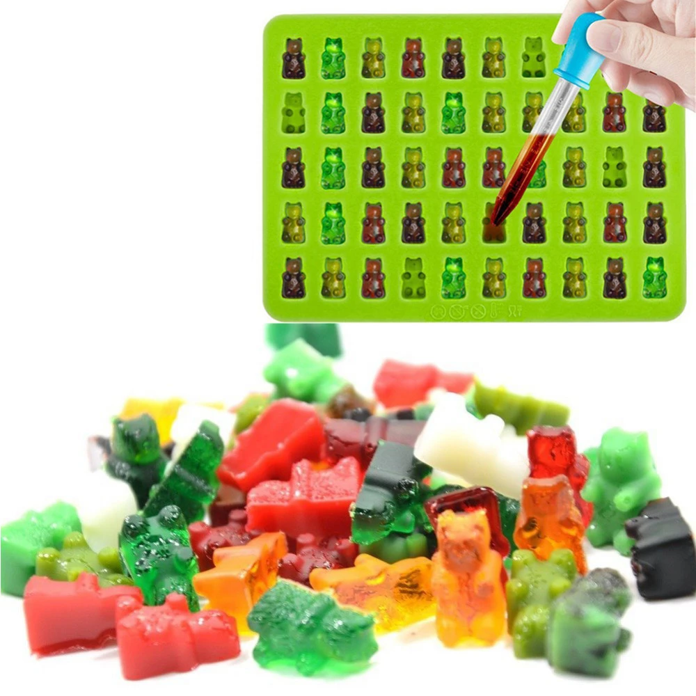 Gummy Bear Silicone Cake Silicone Mold Candy Chocolate Ice Tray Jelly Mould Gummy Bear Silicone Cake Silicone Mold Candy Chocolate Ice Tray Jelly Mould