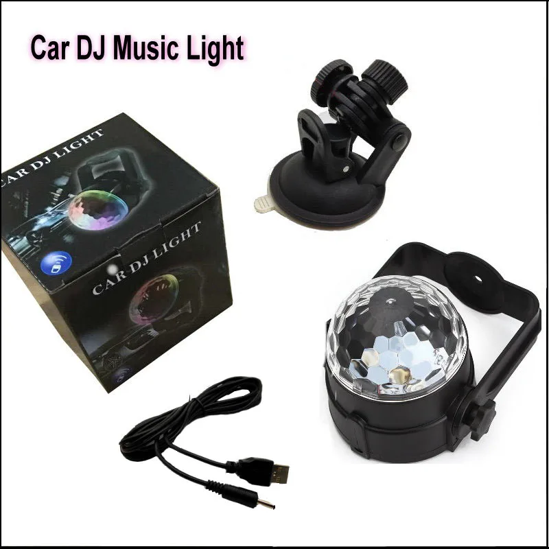 

For Daewoo Matiz / nubira / Alpheon / Tosca / USB Music Rhythm Car Light, LED Voice-control Lights, Induction Discus DJ Lamp
