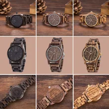 Роскошные Брендовые мужские деревянные часы модные UWOOD Натуральный Орех наручные часы из сандалового дерева деревянные часы повседневные для мужчин и женщин унисекс