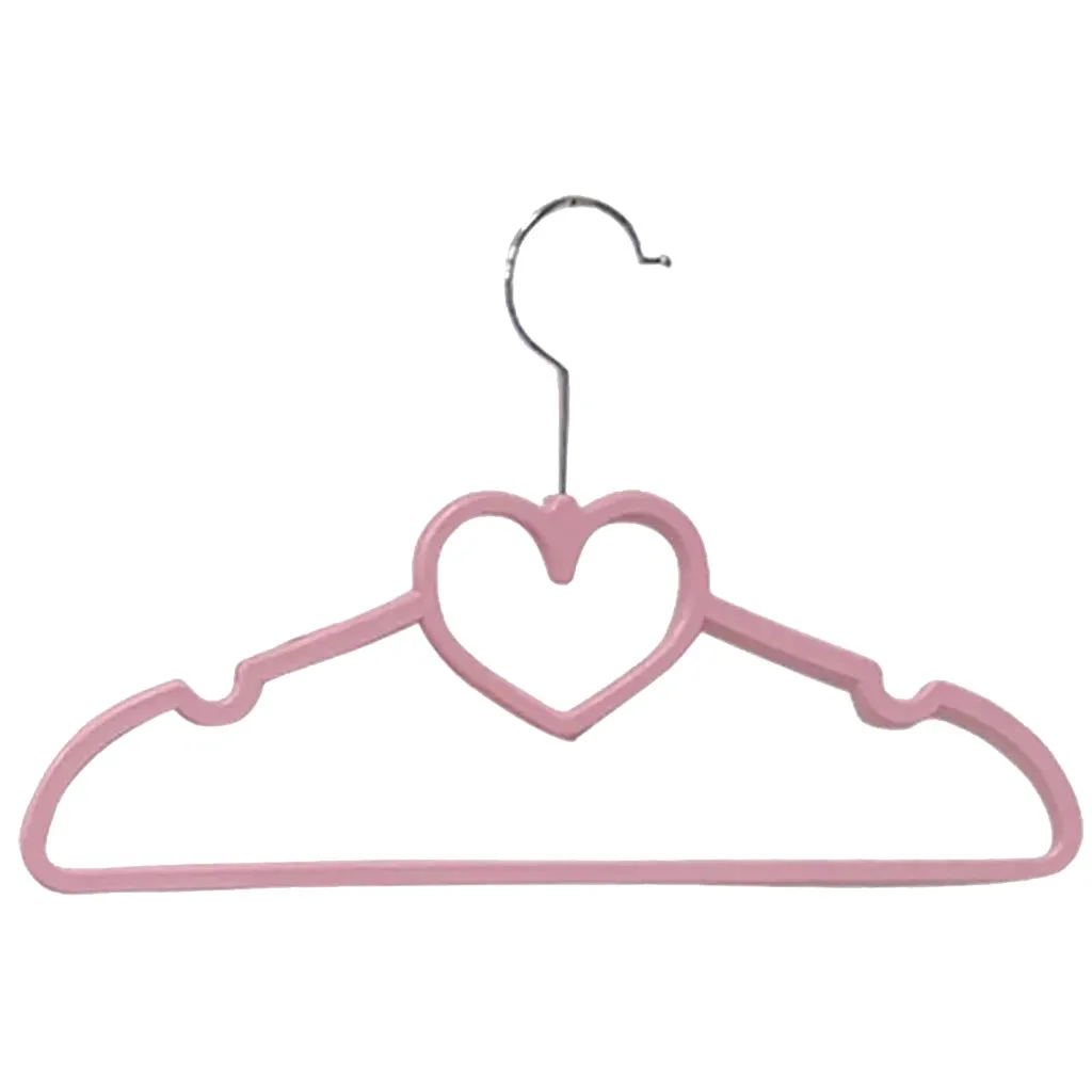 Multifunctional Heart Shaped Plastic 10pc Hanger for Suits Non Slip 40CM Clothes Drying Rack Colgar Ropa Clothes Stan B20