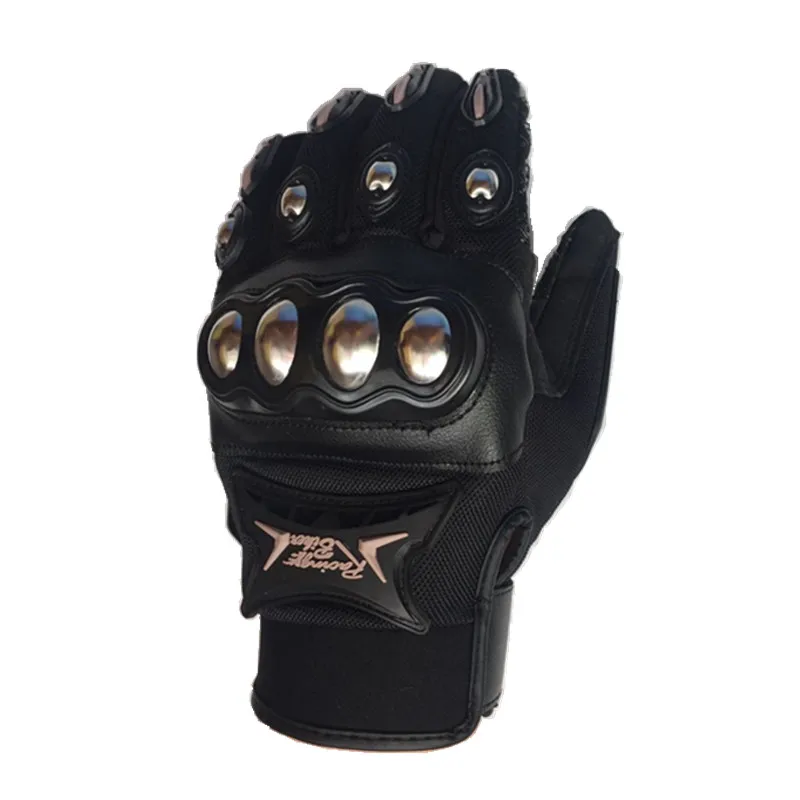 New Motocross Gloves Stainless Steel Motorcycle Gloves Black color Racing Protective gloves Moto Guantes Motocicleta Luvas New Motocross Gloves Stainless Steel Motorcycle Gloves Black color Racing Protective gloves Moto Guantes Motocicleta Luvas