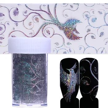 

4*100cm Nail Foil Laser Elegant sparkly Paper Nail Art Transfer Sticker