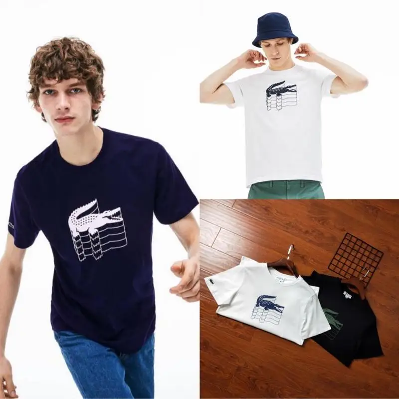 Summer new men's clothing loose plus fat plus size compassionate cartoon print round neck short-sleeved running T-shirt
