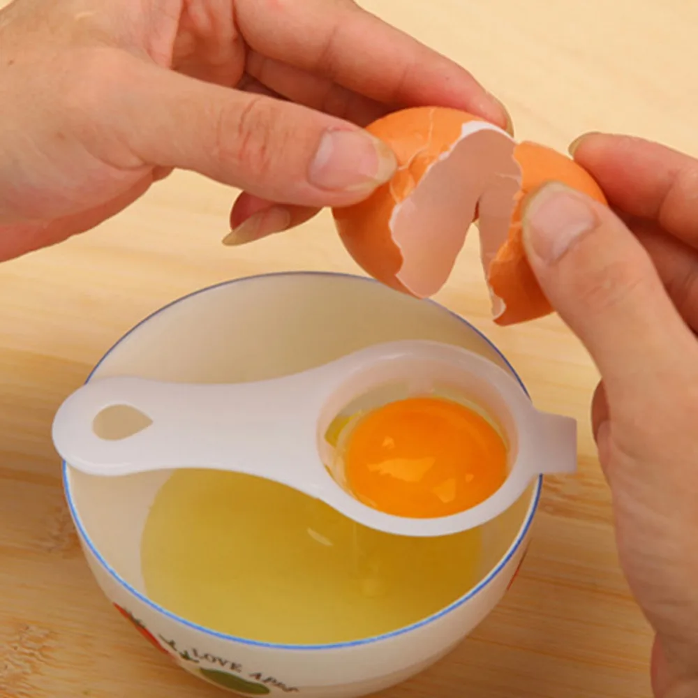 Удобный Яичный белый сепаратор яичный желток разделение для яиц Essential кухня гаджет еда класс материал для дома Семья