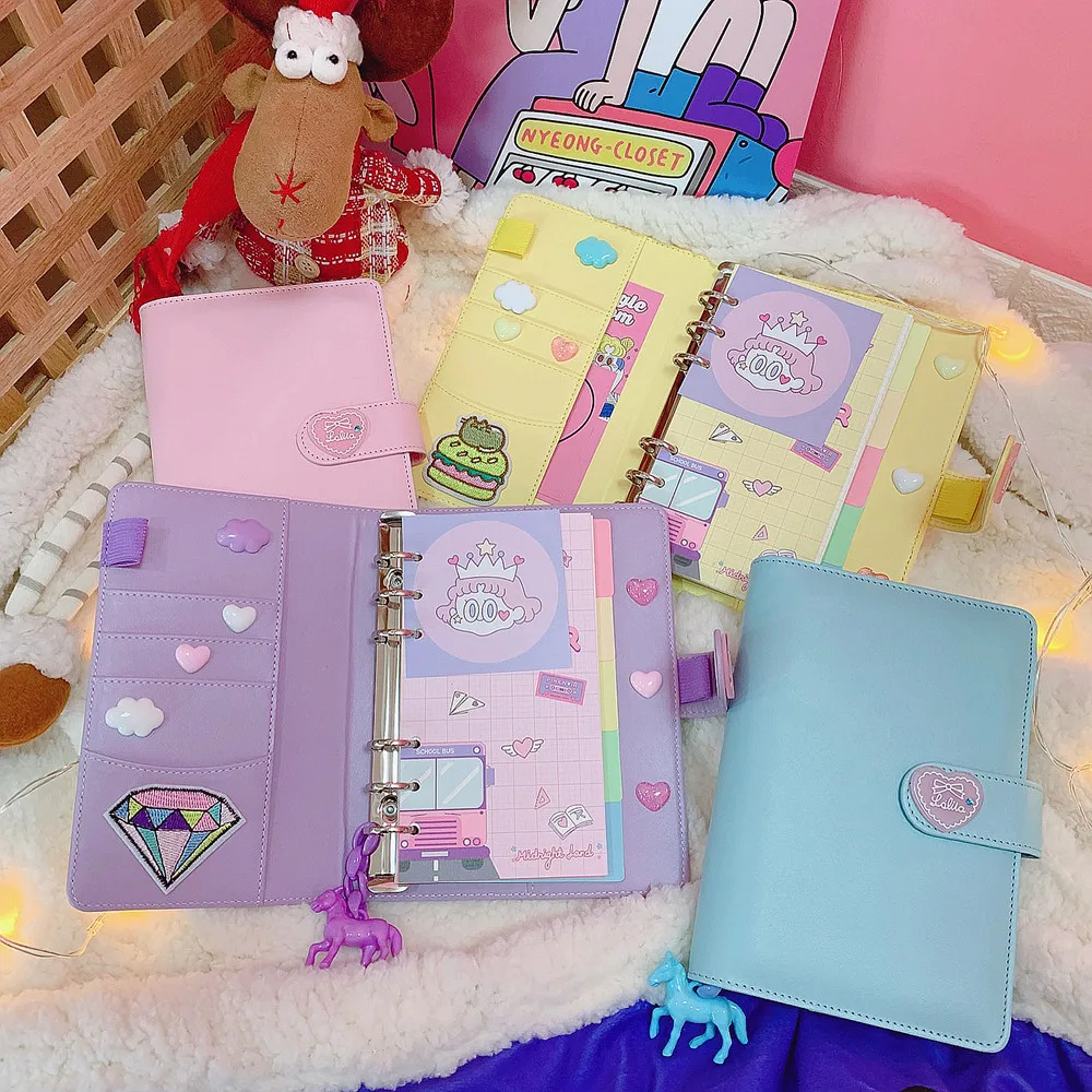 DIY блокнот рубанок Kawaii Bullet Journal Дневник для девочек Органайзер красочная книжная заметка для студентов ежедневный Еженедельный план канцелярские подарки