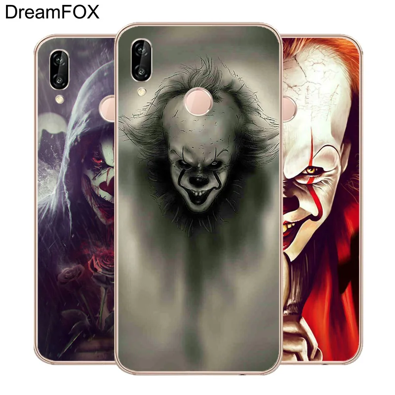 

DREAMFOX M124 Pennywise Clown Horror Soft TPU Silicone Case Cover For Huawei Honor 6A 6C 6X 7A 7C 7S 7X 8 Lite Pro
