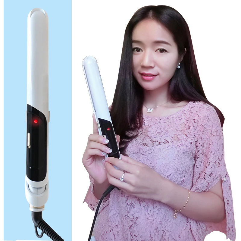 

2 IN 1 Ceramic plates Flat Iron Straightening Irons Professional Hair Straightener Styling Tools Corrugated Hair Curler