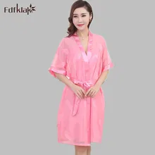 Халат, набор, сексуальное женское нижнее белье, женский халат,, Летний, глубокий v-образный вырез, Женская шелковая пижама, халат, 4 стиля, E1096