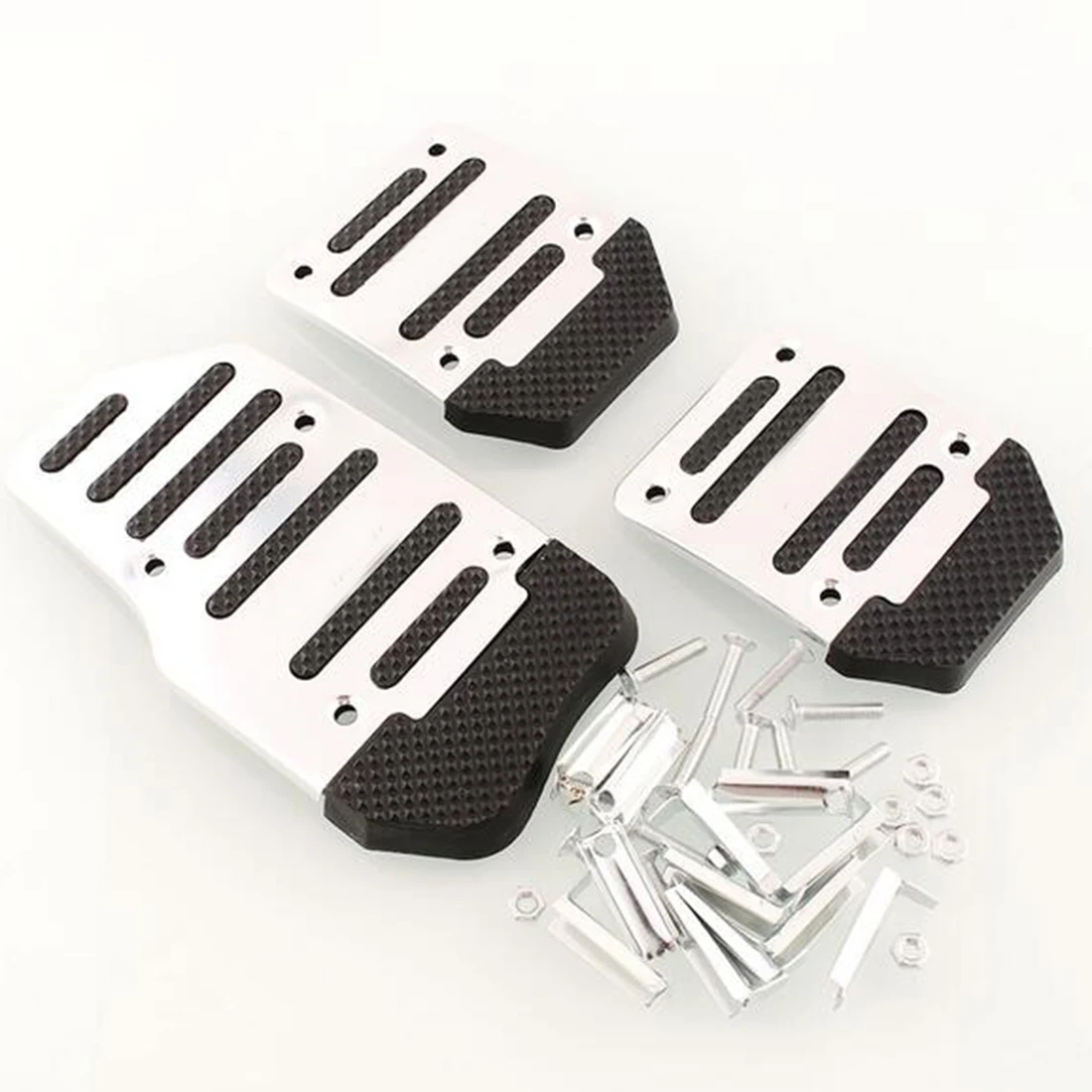 

Dewtreetali 3Pcs Aluminium Pedal Foot Treadle Cover Car Auto Foot Treadle Car Accessories Free Shipping