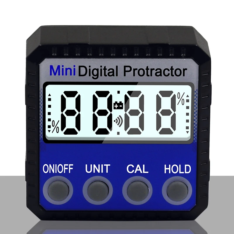 New Digital Protractor Inclinometer Level Box Waterproof Angle Finder Measure Bevel Box Goniometer Magnet Gauge Ruler