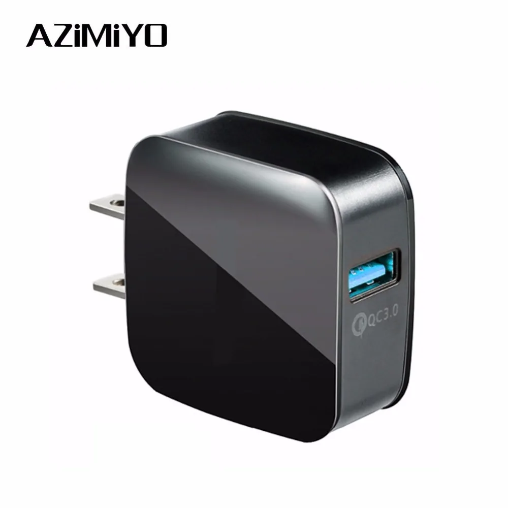 

AZiMiYO Quick Charger 3.0 Fast usb charger for iphone 6 6S 7 QC 3.0 Phone Charger For Xiaomi redmi 6a Mi9 For Huawei P30