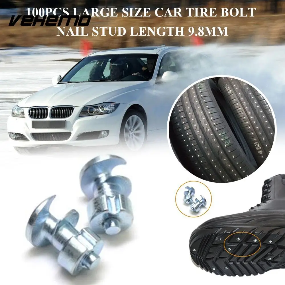 

Vehemo 9.8mm Tire Spike Accessories Tire Stud Universal Automobile Safety