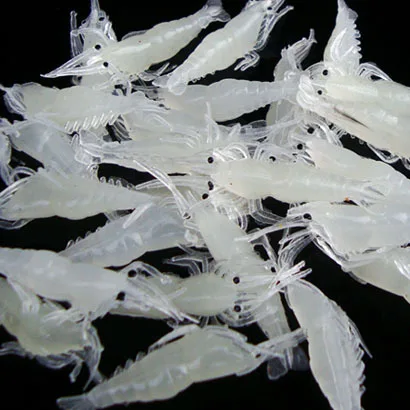 

2017 Fishing Soft Lures Artificial Shrimp Lure 3.5cm Luminous Small Camarao Artificial Pescaria Acessorioss