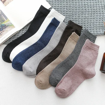 

2019 Men's Cotton Socks High Crew Socks Man Casual Sport Funny Socks Male Sokken Sox Hipster Hosiery chaussette homme