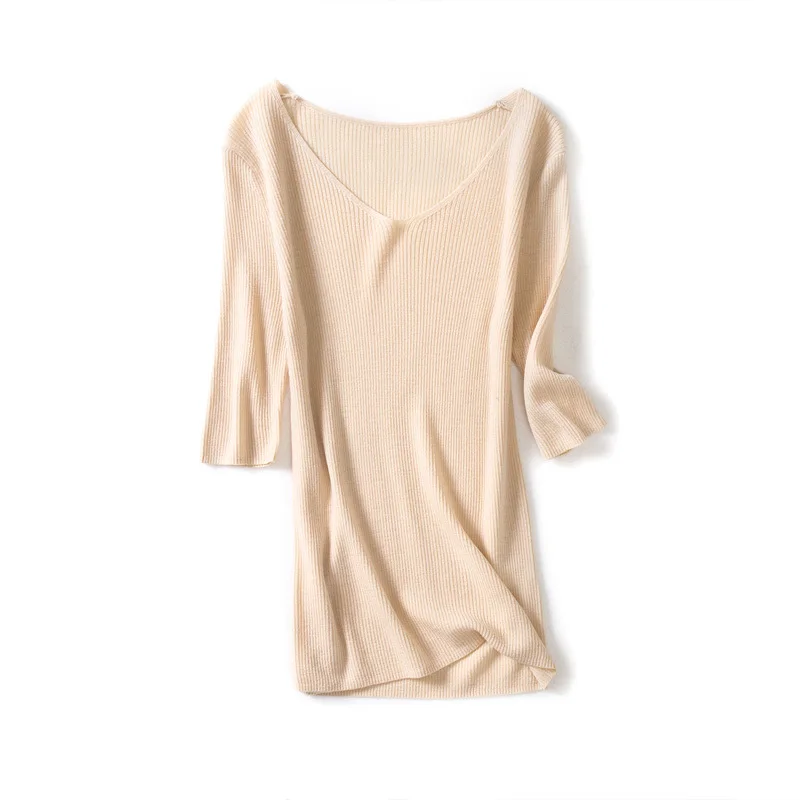 SuyaDream Women Pullovers 100%Merino Wool Knitted