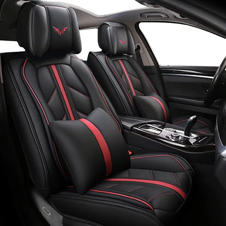 Black Luxury Высокое качество Специальный кожаный чехол для сиденья автомобиля volkswagen vw jetta mk5 6 mk6 touareg 2010 2009 2008 2007 - Название цвета: Black Luxury
