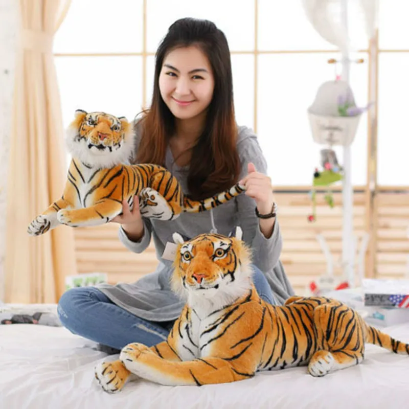 

19.6 Inch Realistic Stuffed Animals Toys Tiger Plush Soft Dolls Toys Kids Gift