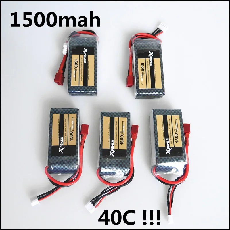 Горячая Распродажа 5 шт. Φ 11 1 V 1500Mah 3S 40C MAX 60C T штепсельная Вилка для