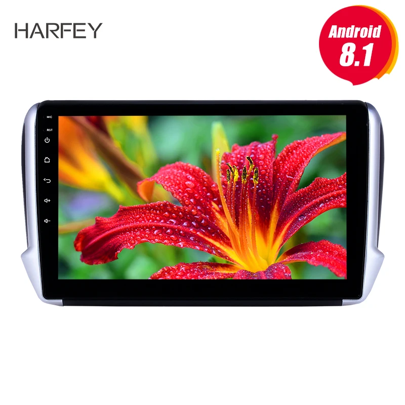 

Harfey 10.1 inch 2 din Android 8.1 GPS Navi Car Radio for Peugeot 2008 2014-2016 car stereo with HD Touchscreen support Carplay
