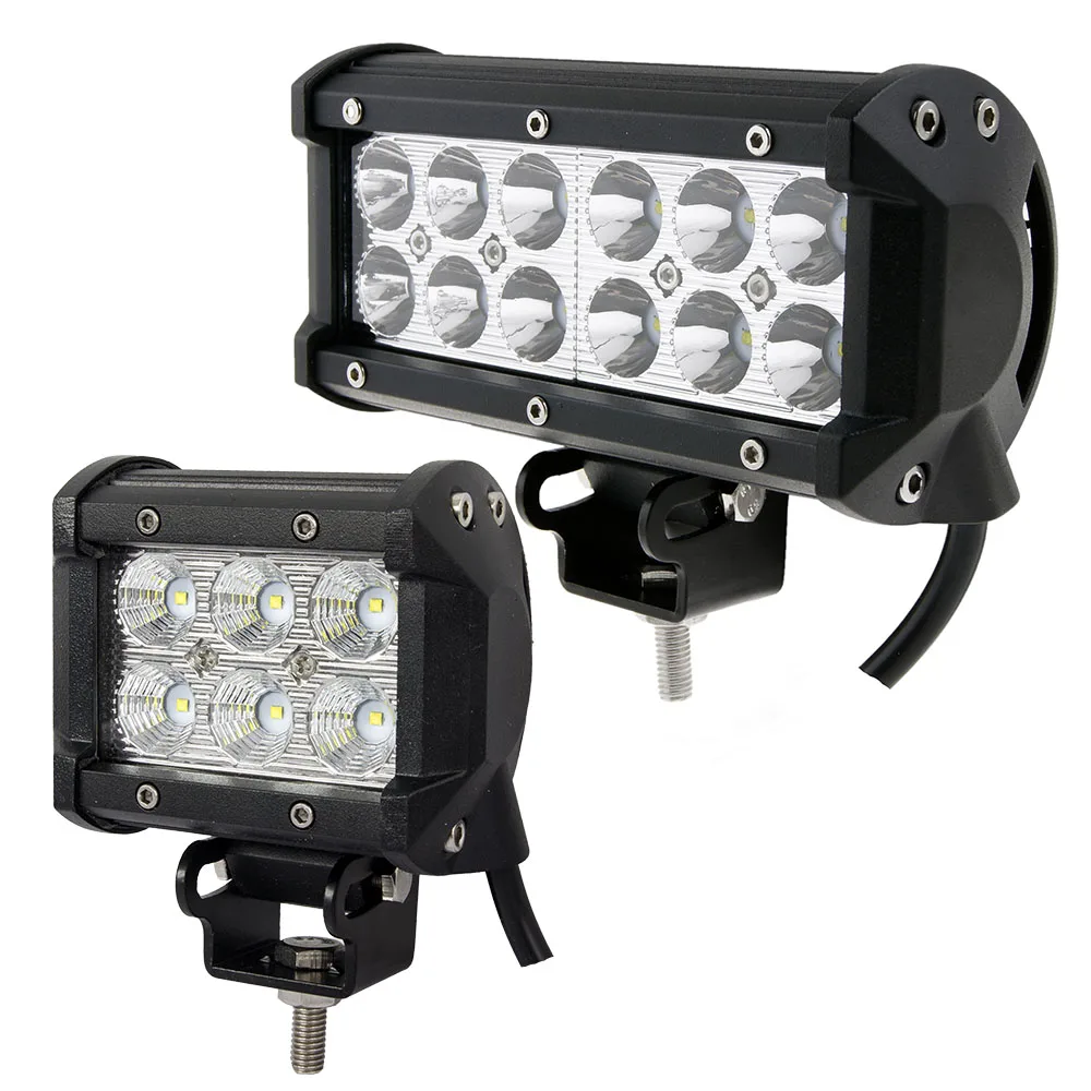 Prix pour Weketory 2 pcs 4 pouce 18 W/7 pouce 36 W LED Light Work Lamp pour Moto Tracteur Bateau Off Road 4WD 4x4 Camion SUV ATV D'inondation de Tache Prix pour Weketory 2 pcs 4 pouce 18 W/7 pouce 36 W LED Light Work Lamp pour Moto Tracteur Bateau Off Road 4WD 4x4 Camion SUV ATV D'inondation de Tache