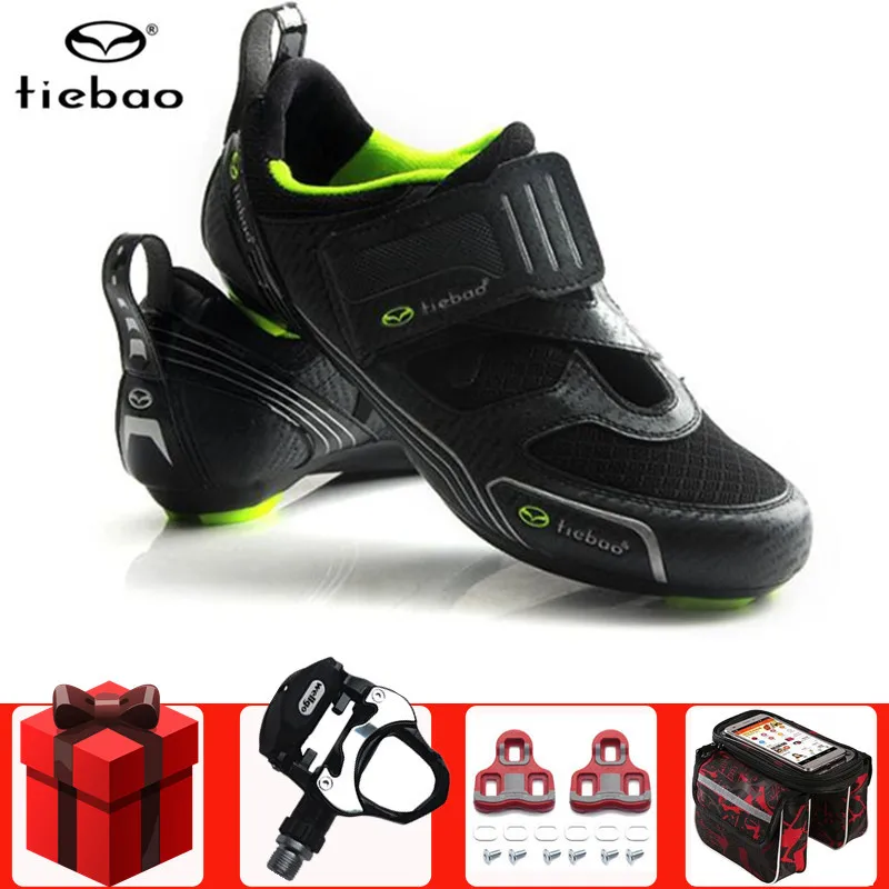 

Tiebao Road Cycling Shoes add pedal set men sneakers Women Bicycle Cycle Bike SPD Self-locking Breathable Racing sports