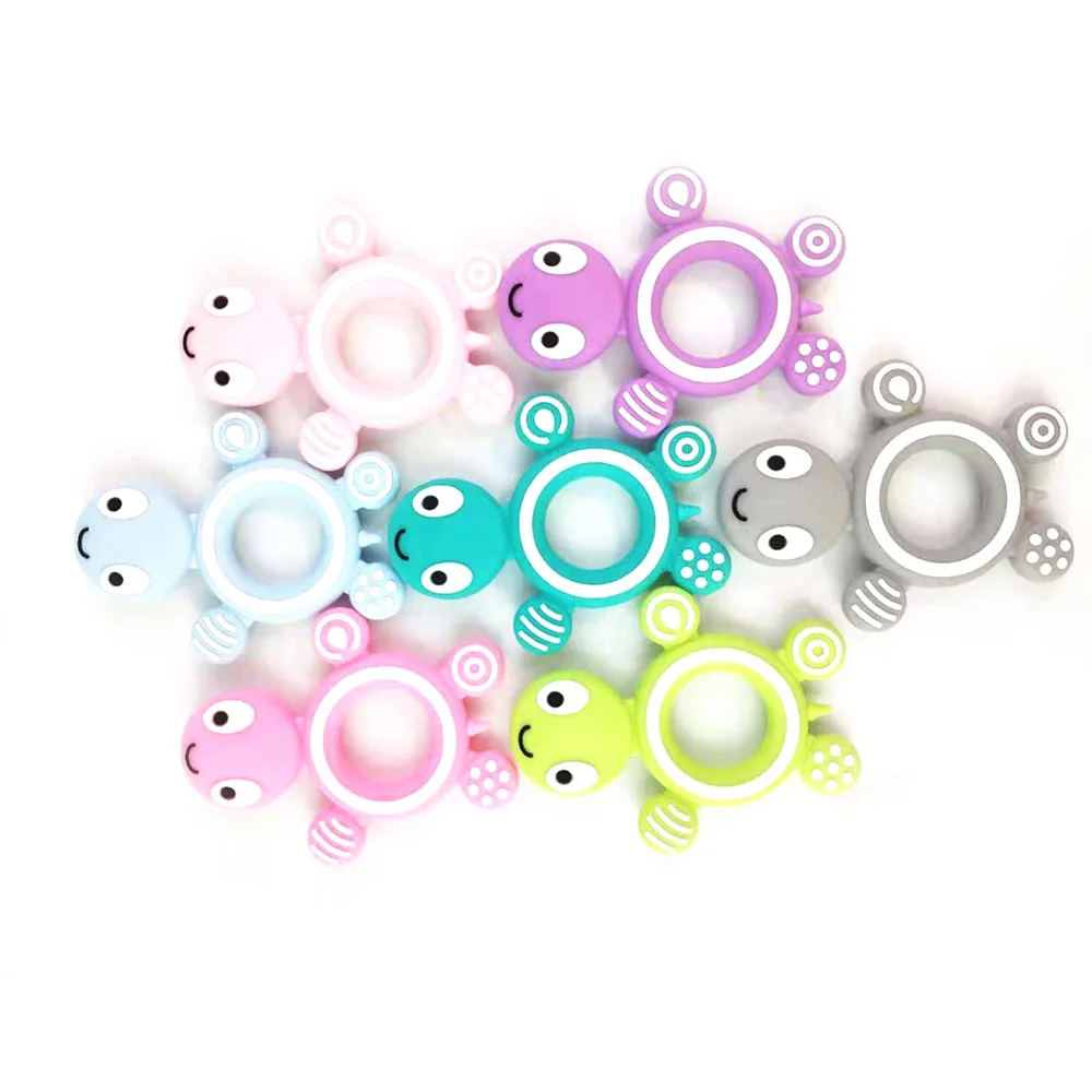 

Turtle Baby Teethers Tiny Rod Children's Goods Nurse Gift Baby Silicone Teether bijtring gryzak Baby tandjes 12345