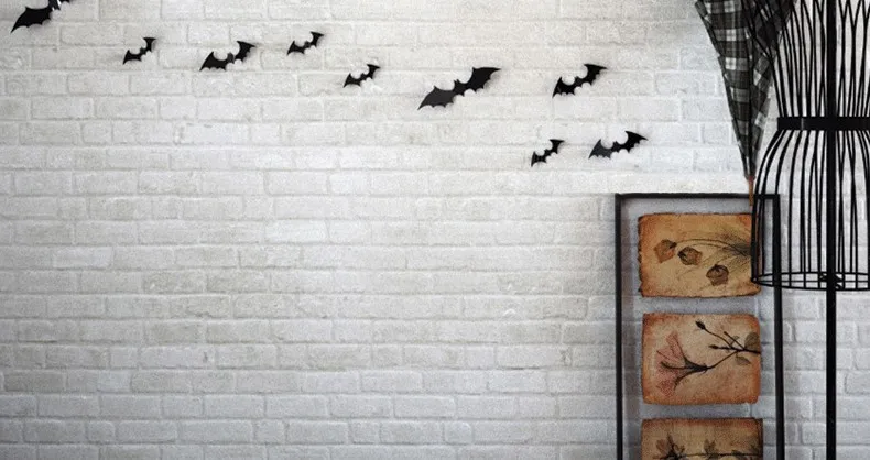 

Halloween decoration of PVC wall stickers 3 d The bat three-dimensional decorative laminated bats