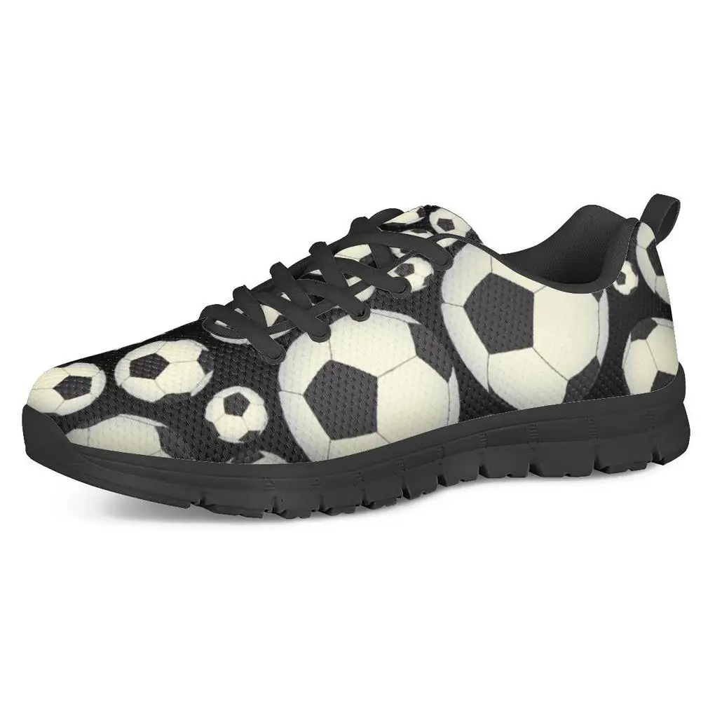 

FORUDESIGNS Fashion 3D Footballs Printed Men's Shoes Flats Casual Sneakers Comfortable Men Breathable Light Shoes Zapatos Hombre