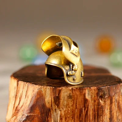 

Pure copper for chicken helmet key ring pendant