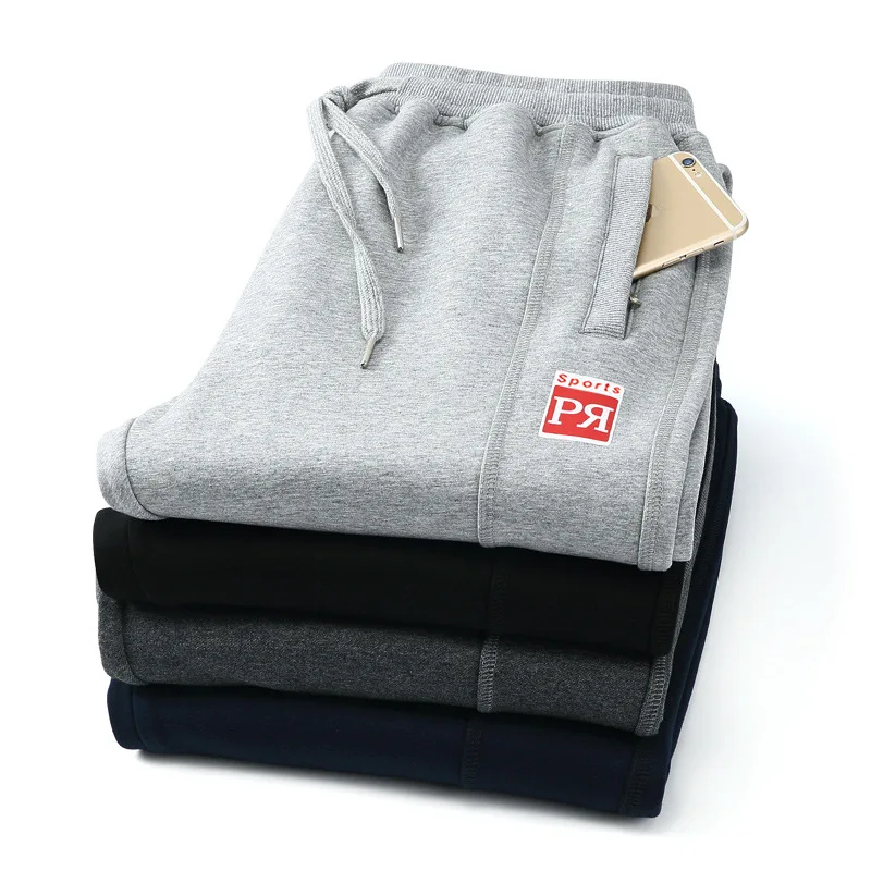 Goedkoop Nieuwe Mannen Casual Kleding Plus Size 4XL Winter Mode Losse Broek Katoen Dikke Warme Losse Broek Man Herfst Elastische Joggingbroek