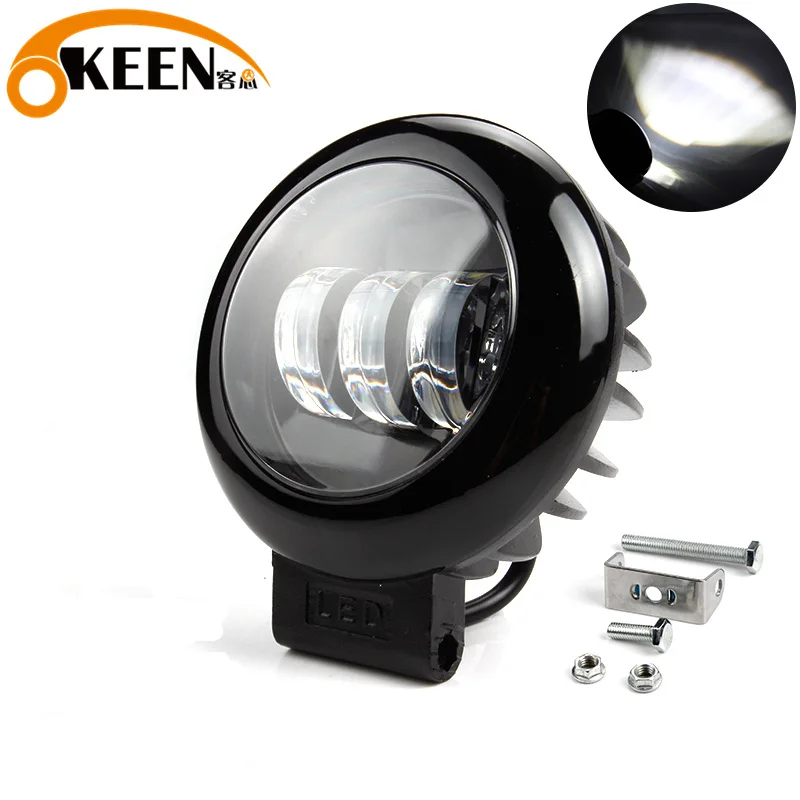 

OKEEN 30W Round Offroad LED Work Light bar Car Spot Beam Driving Lighting led Bar 4x4 for SUV Boat ATV yacht Fog Lamp 12V 24V