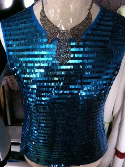 Диджей певец Базовая рубашка костюм одежда жилет/m-xl - Цвет: blue