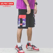 Aelfric Eden Highstreet свободные Цветные камуфляжные военные короткие штаны, уличная одежда, мужские шорты со средними карманами на шнурке