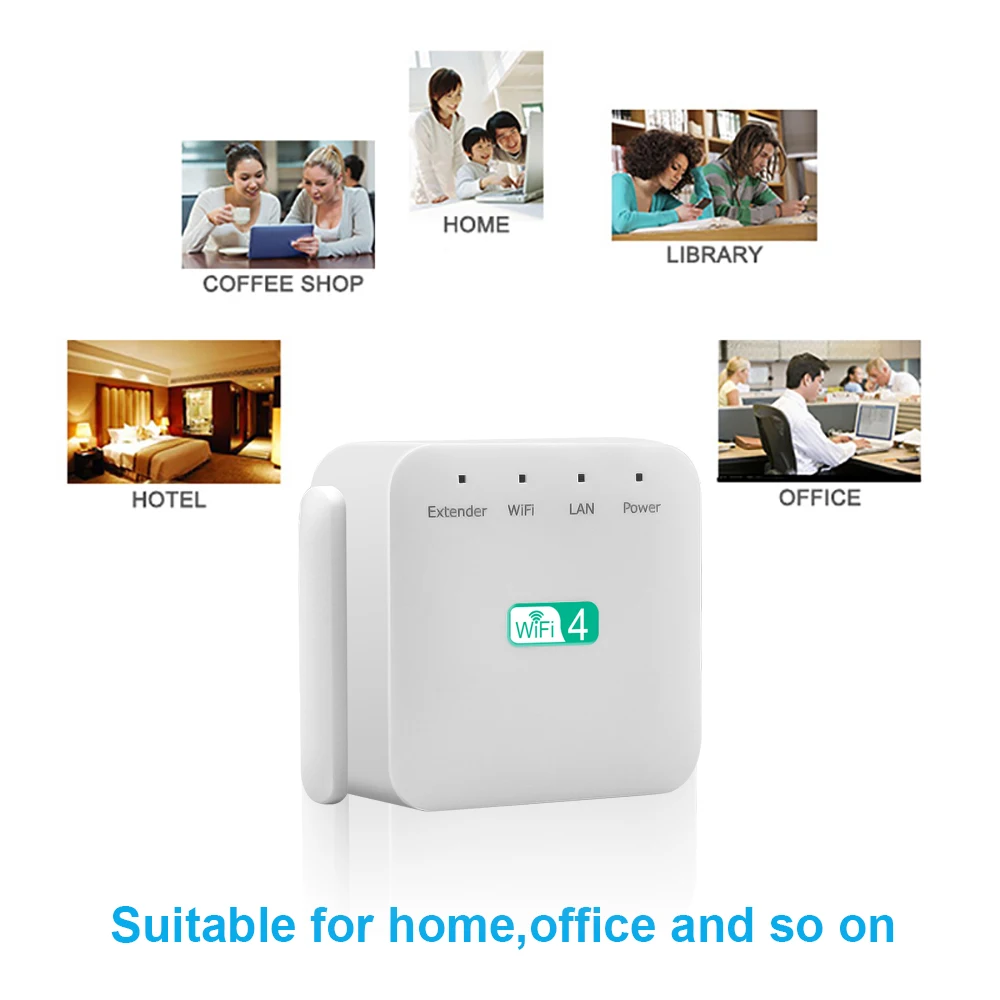 Беспроводной Wi fi усилитель KEBIDU 300 Мбит/с расширитель 802.11N/B/G сигнала точка