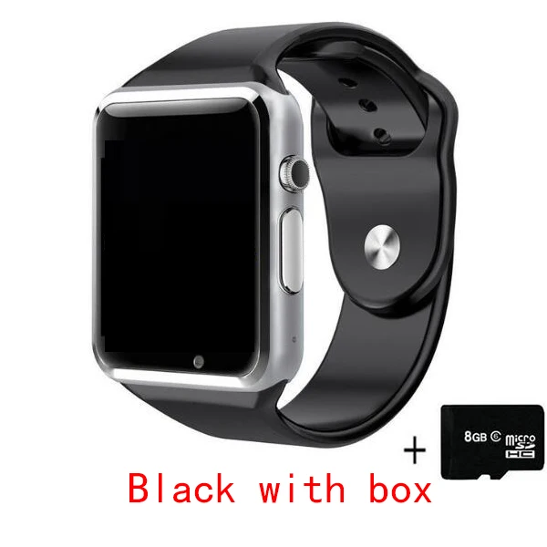NAIKU завод A1 наручные часы Bluetooth Смарт часы Спорт Шагомер с sim-камерой Smartwatch для Android смартфон Россия - Цвет: black 8G storage car