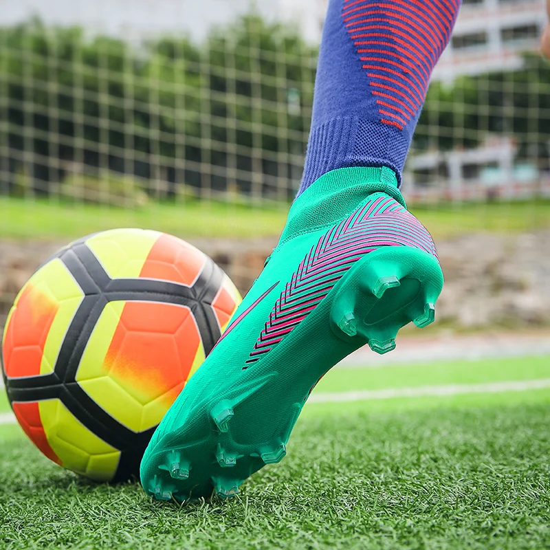 Бутсы модные футбольные бутсы уличные длинные шипы Футзальные кроссовки Бутсы для взрослых футбольные бутсы футбольные спортивные туфли для мужчин