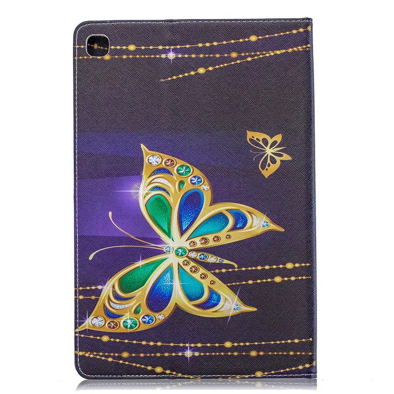 Wekays For Samsung Tab S5e 10.5 Cartoon Butterfly Leather Fundas Case For Samsung Galaxy Tab S5e 10.5 inch T720 T725 Cover Cases