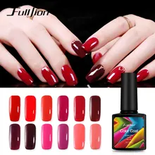 Fulljion 1 шт цветное покрытие Гель-лак для ногтей гибридные Лаки гель для ногтей искусство лак замочить от светодиодный и УФ ПРАЙМЕР 7,5 мл