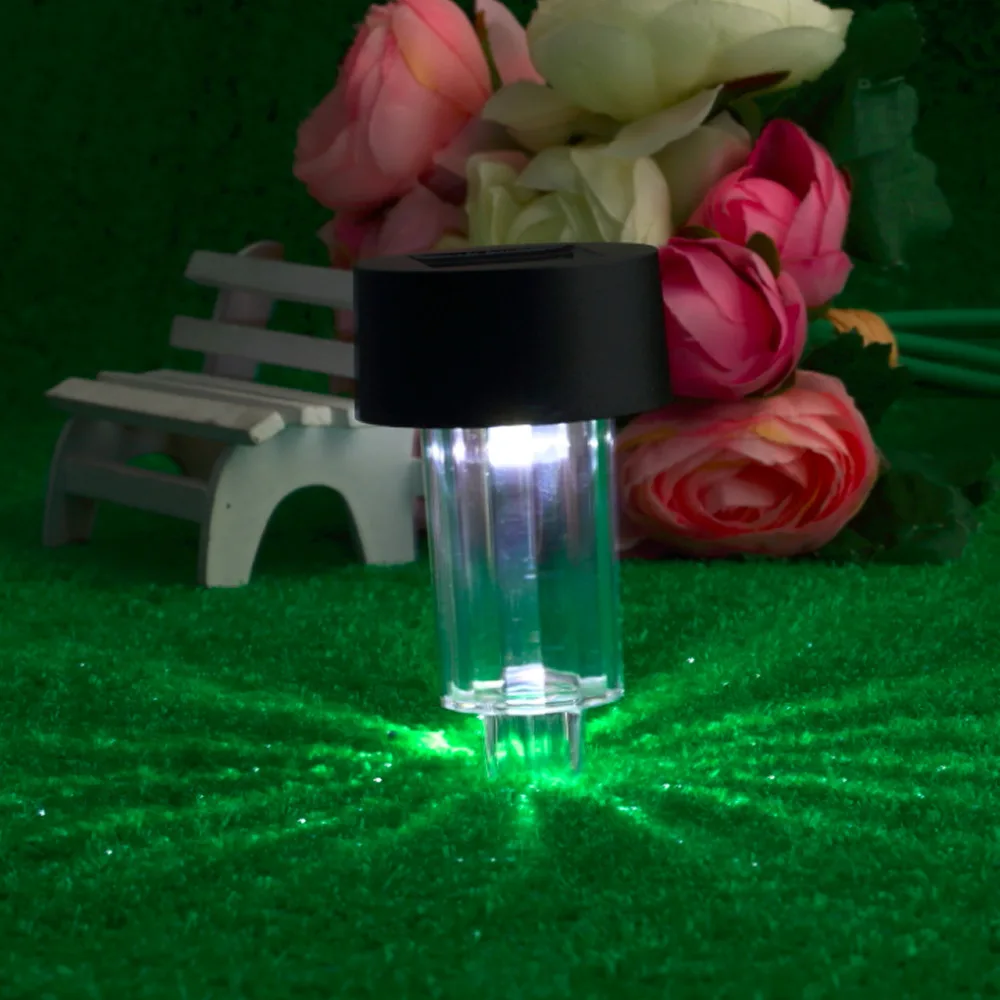 Светодиодный светильник на солнечных батареях с цветком тюльпана, для двора, лужайки, пейзажа, для улицы, для сада, водонепроницаемая лампа