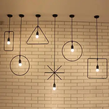 

Industrial Style LED Celling Lamp Pendant Light Hanglamp Single Head Restaurant Clothing Shop Living Room Hallway Bar